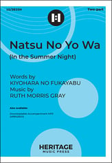 Natsu No Yo Wa Two-Part choral sheet music cover